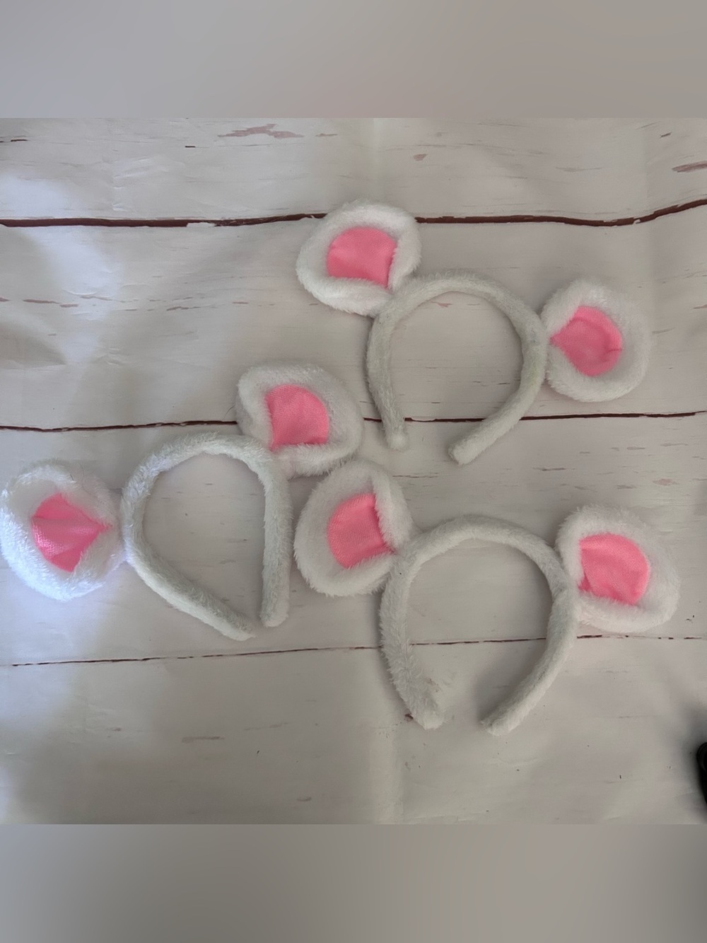 🐭 Set of 3 Plush Mouse Ear Headbands